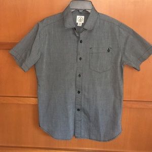Volcom Short Sleeve Button Down Boy Shirt